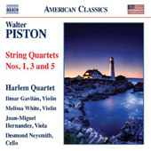 WALTER PISTON - String Quartets Nos. 1, 3 and 5
